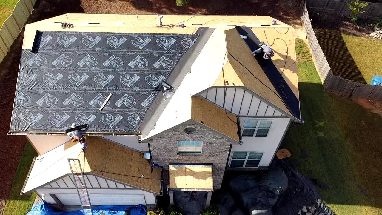 Rhino Synthetic felt - new roof installation