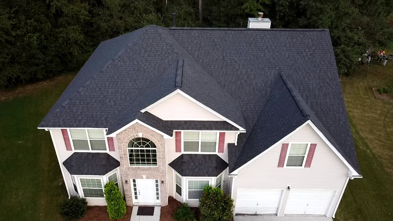 New Roof Installation - Certainteed Charcoal Black. Monroe, GA
